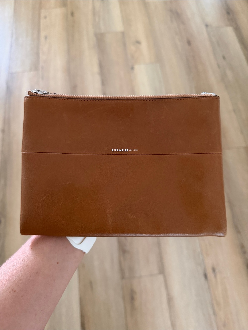Coach Tan Cross Body Leather Bag
